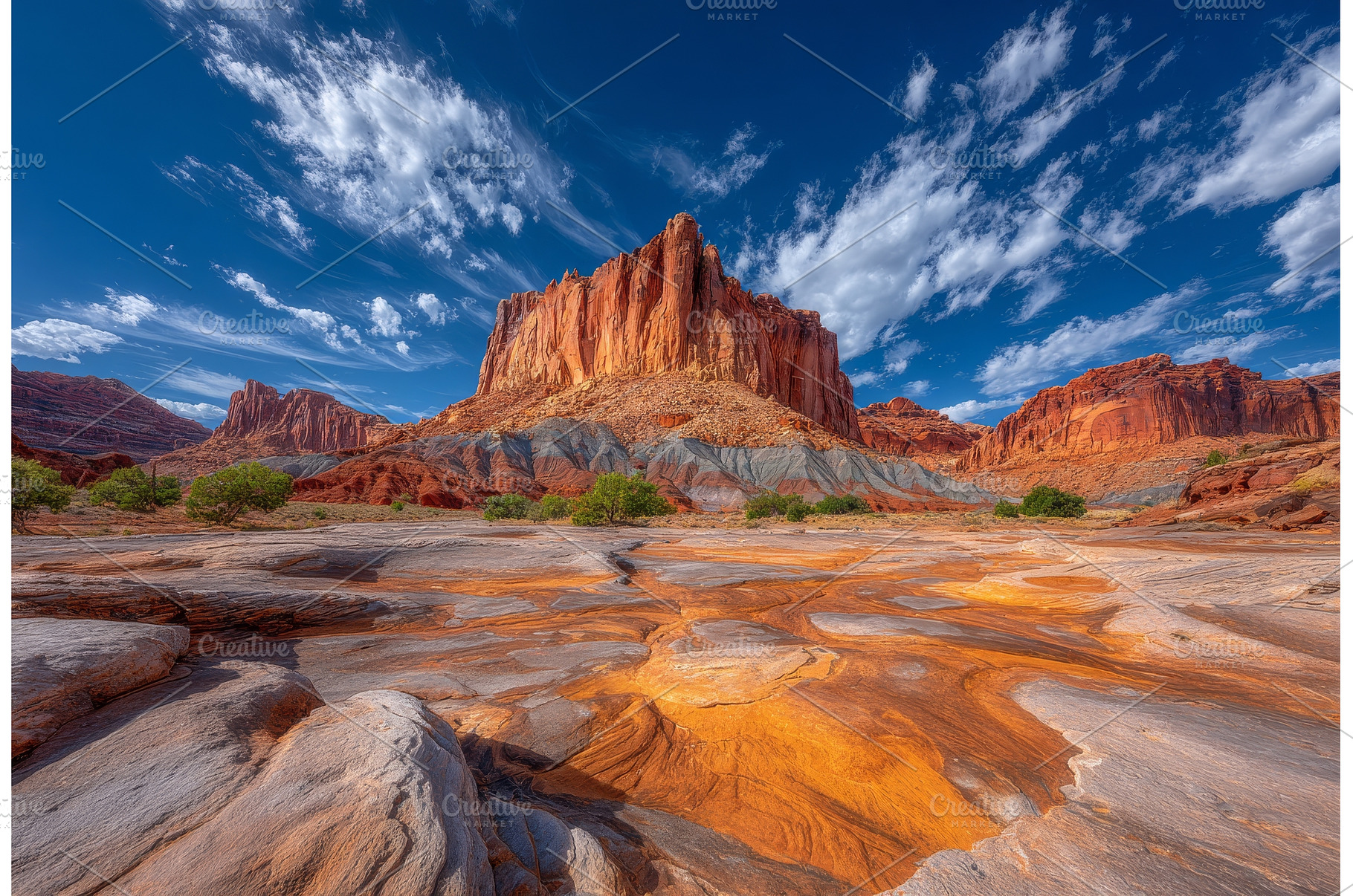 The Highly Eroded Red Rock, a Background Photo by ZinetroN