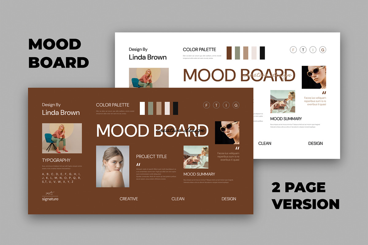 Modern Mood Board Template