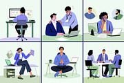 Animated Office Illustration Art Set, a Person Illustration by Brickclay (Thumbnail 4 of 5)