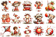 Whimsical Polka Dot Summer Clipart, an Illustration by OK Design (Thumbnail 3 of 6)