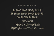 Foldaky Shield Blackletter Font, a Blackletter Font by skiiller studio (Thumbnail 7 of 7)