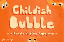 Childish Bubble Handwriting Typeface