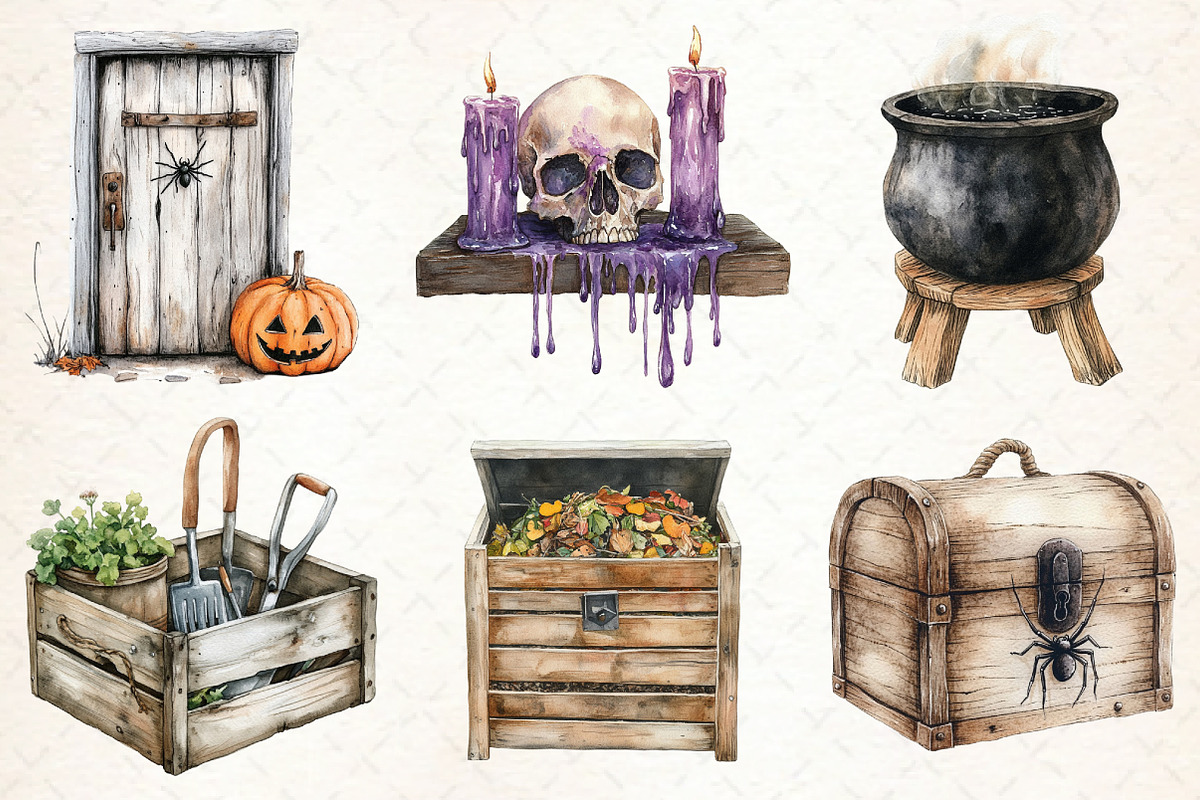 Gardening Day Watercolor PNG, an Illustration by Libby Wishes (Photo 3 of 6)