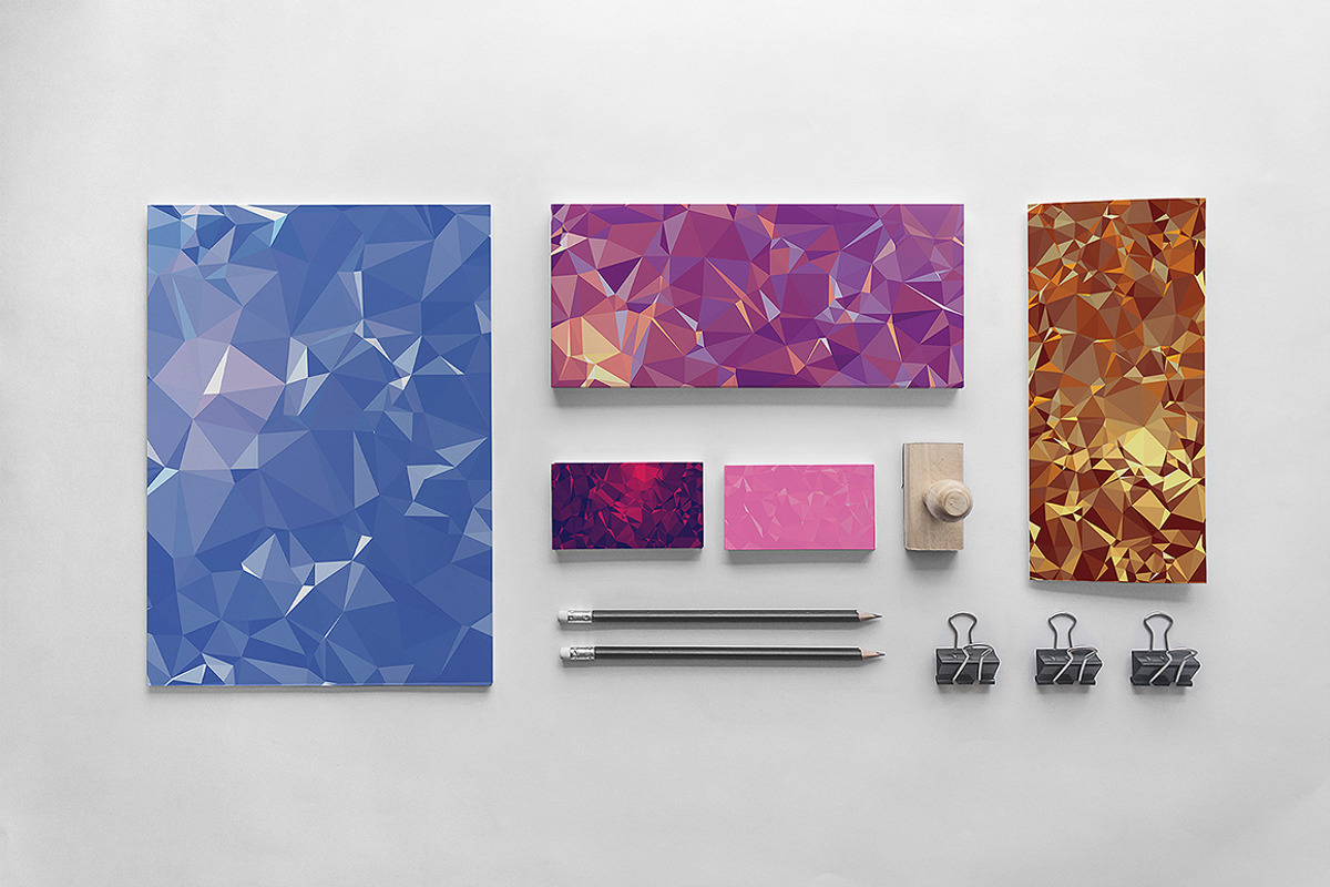 75 Vector Geometric Backgrounds V.5 preview 4