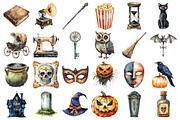 Vintage Halloween Clipart Sublimatio, an Illustration by Daily.Designs (Thumbnail 2 of 3)