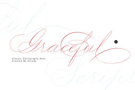 Graceful | New Update, a Script Font by Alcode