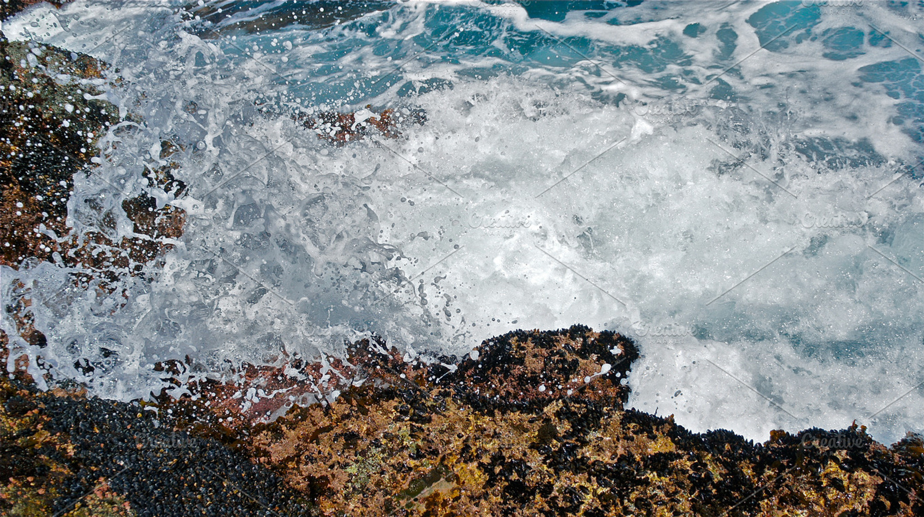 A Wave Spashing