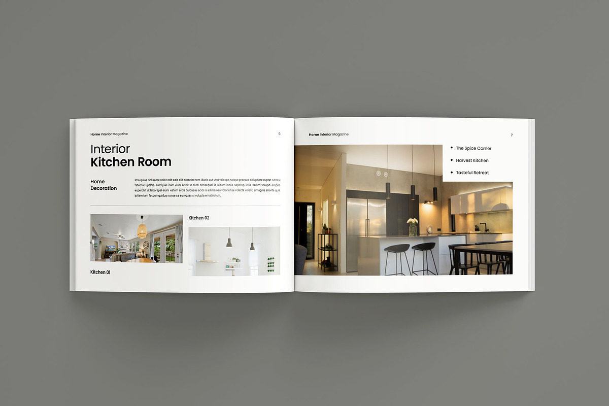 Interior Design Magazine Template, a Magazine Template by Seeing-art (Photo 4 of 10)