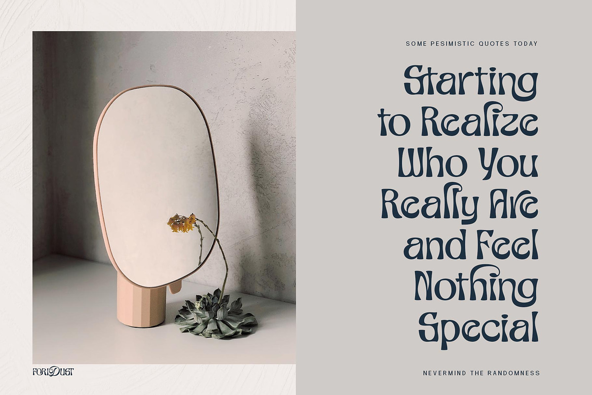Foridust Typeface, a Sans Serif Font by alit design (Photo 8 of 15)