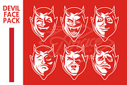 DEVIL FACE PACK, an Illustration by arace (Thumbnail 3 of 3)