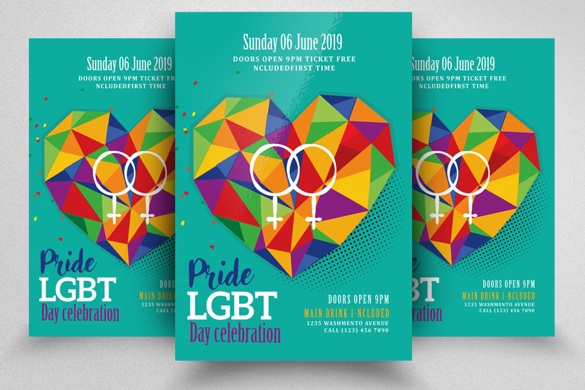LGBT Pride Flyer / Poster Template, a Flyer Template by Business Flyers