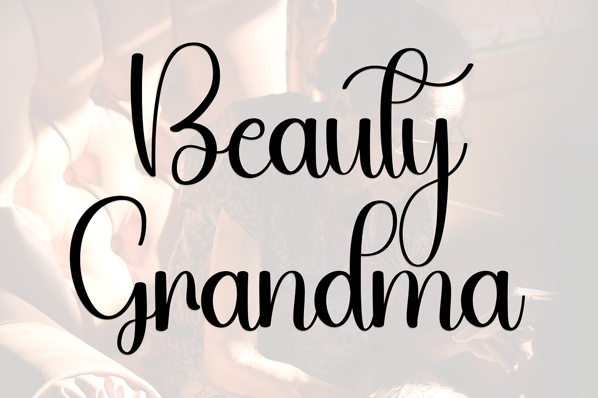 01 Barbie Grandma, a Script Font by FreshTypeINK (Photo 1 of 8)