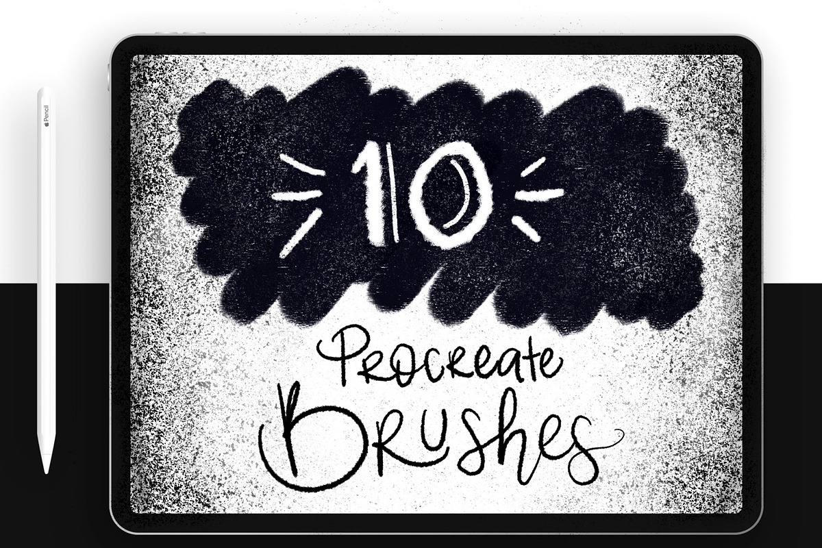 10 Inking brushes for Procreate, a Brush Add-On by Ale Estrada (Photo 2 of 4)