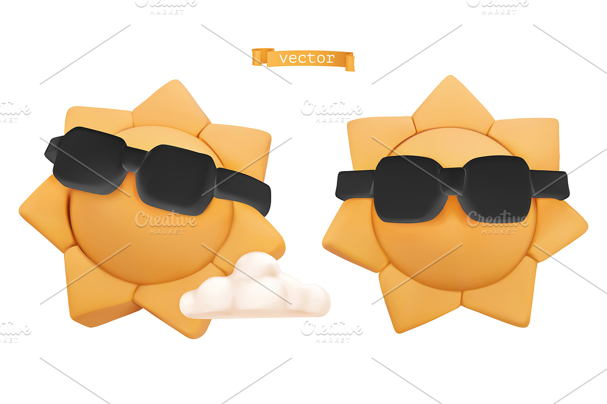 Sun, vector icon, summer time, an Icon by Allevinatis Studio (Photo 1 of 3)