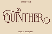 Quinther - Ligature Display Serif, a Serif Font by Luna Shop (Thumbnail 1 of 6)