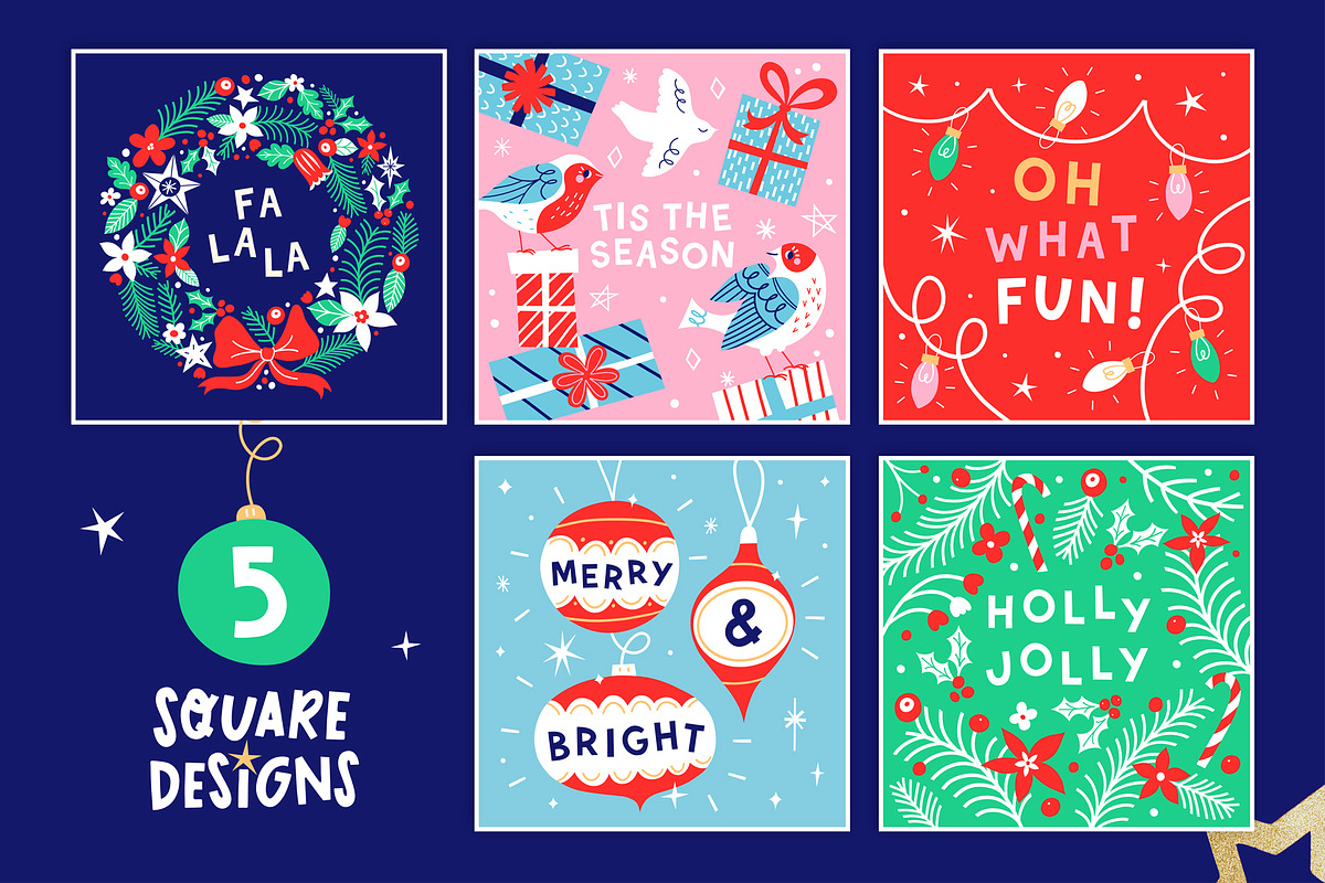 Merry & Bright Graphic Collection, a Seasonal Illustration by rouxsupplyco (Photo 6 of 11)