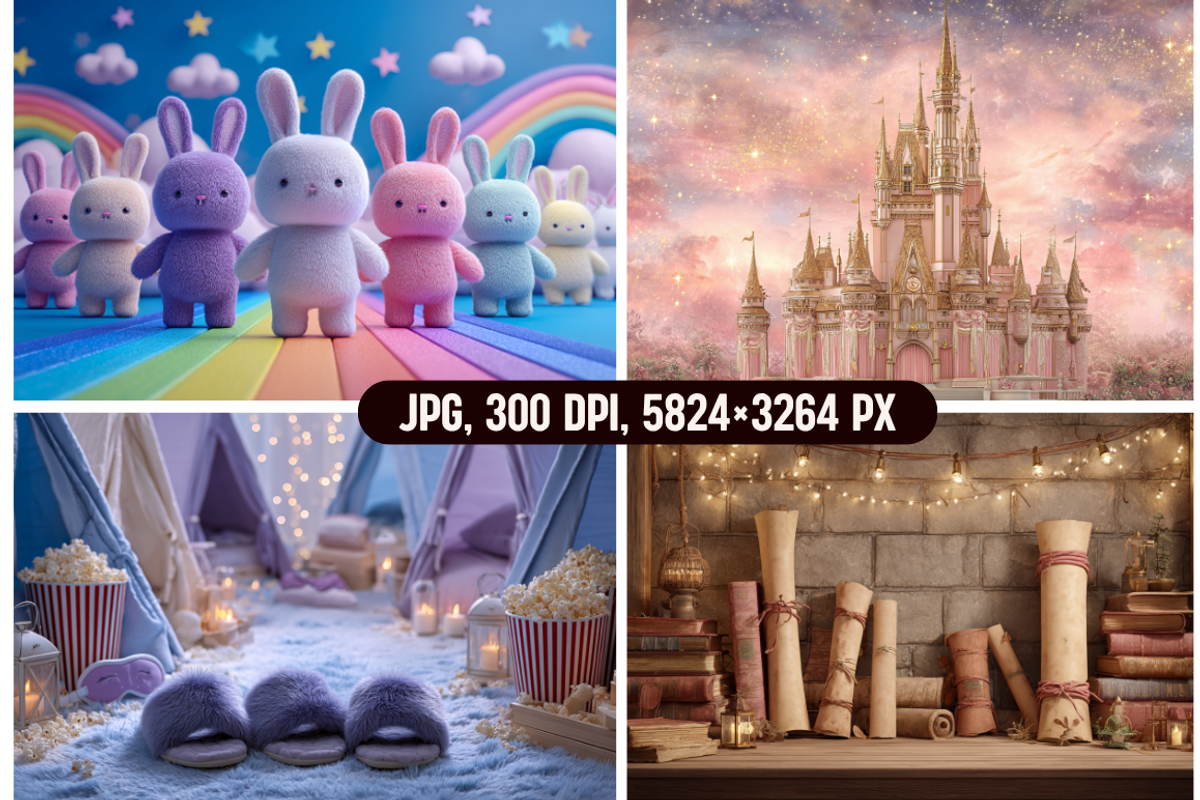 Birthday Girl-themed Photo Backdrops, a Background Graphic by PrintHaven Designs (Photo 3 of 12)
