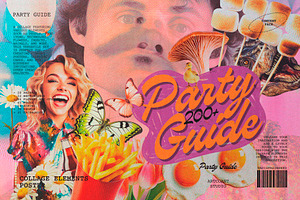 Party Guide Collage Elements