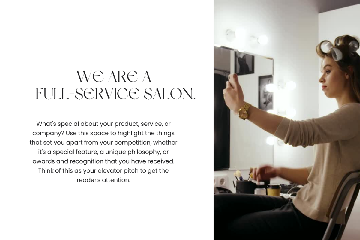 Canva Website Template - Tressande, a Landing Page Template by nofusshere (Photo 3 of 9)
