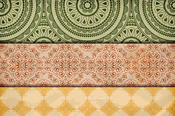 vector seamless floral borders on c preview 4