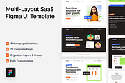 Snapy - Multi-Layout SaaS Figma, an UI Kit Template by FinestDevs (Thumbnail 1 of 4)