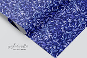 Blue Watercolor Foliage Repeat Print, a Pattern Graphic by SirenaArt (Thumbnail 15 of 17)