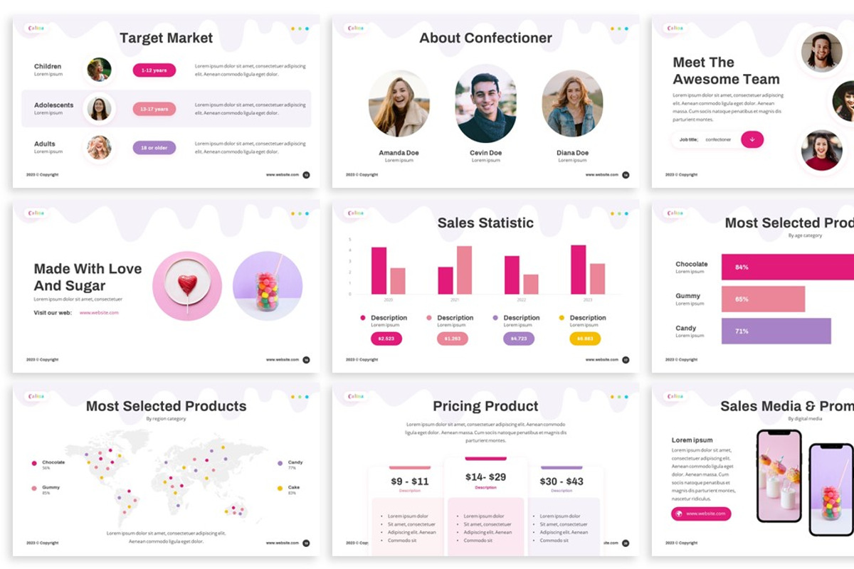 Calina - Sweet Food Powerpoint, a Presentation Template by SlideFactory (Photo 3 of 4)