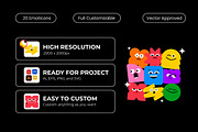 Cute Shape Emoticon, an Object Illustration by Loin Studio (Thumbnail 2 of 3)