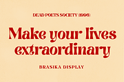 Brasika, a Font by nurrontype (Thumbnail 11 of 16)