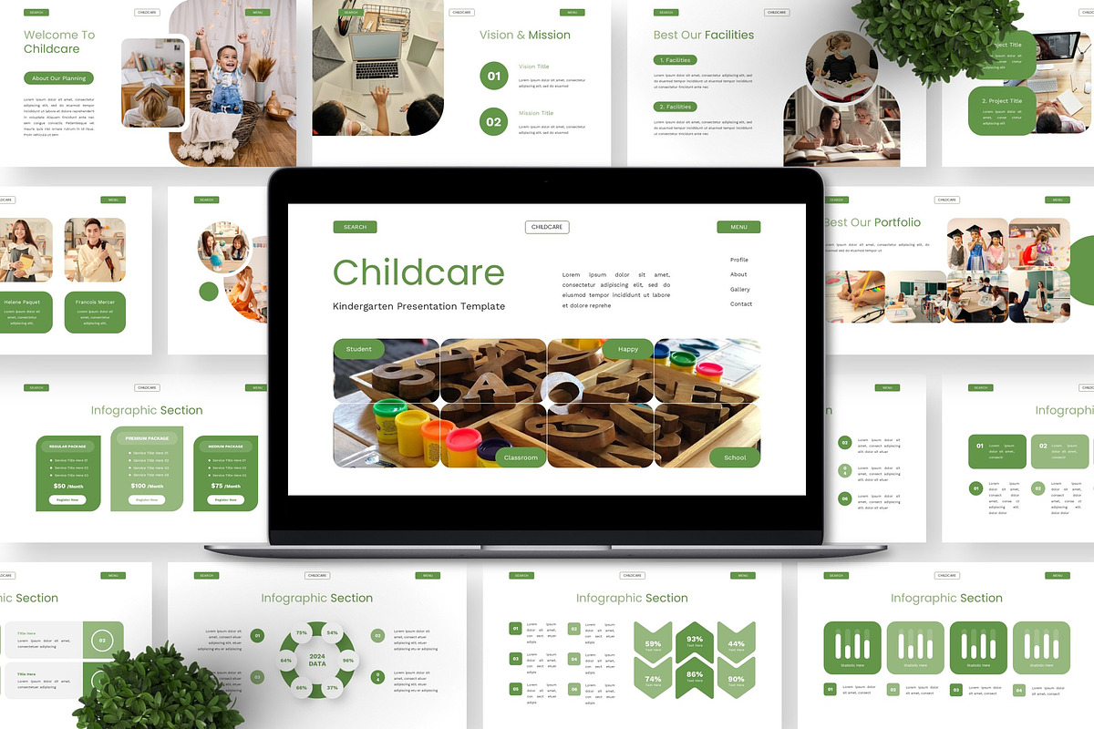 Childcare - Kindergarten Powerpoint preview 6