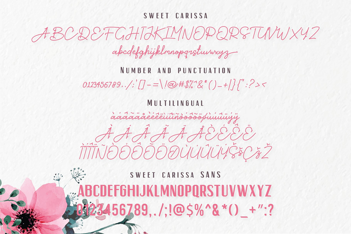 Sweet Carissa - Font Duo | 20% OFF preview 3