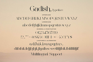 Gadish - Stylish Ligature Font