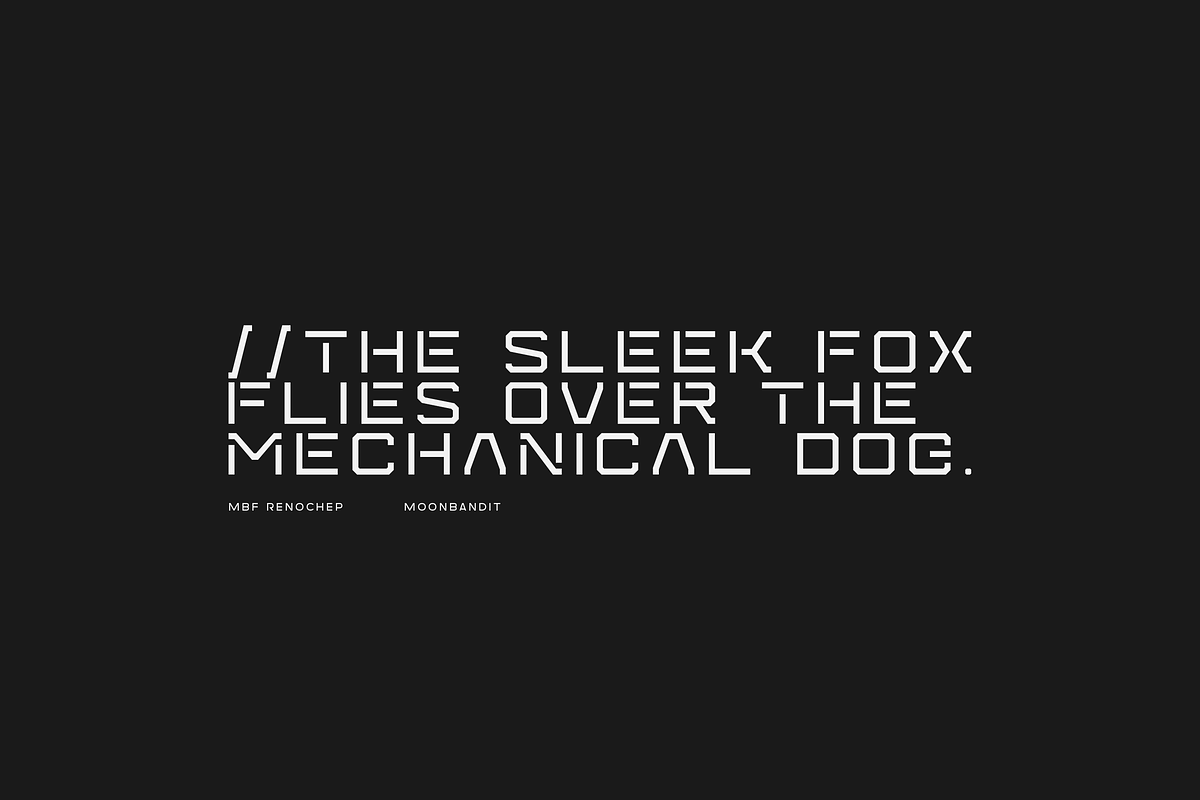MBF Renochep, a Font by MoonBandit (Photo 3 of 5)