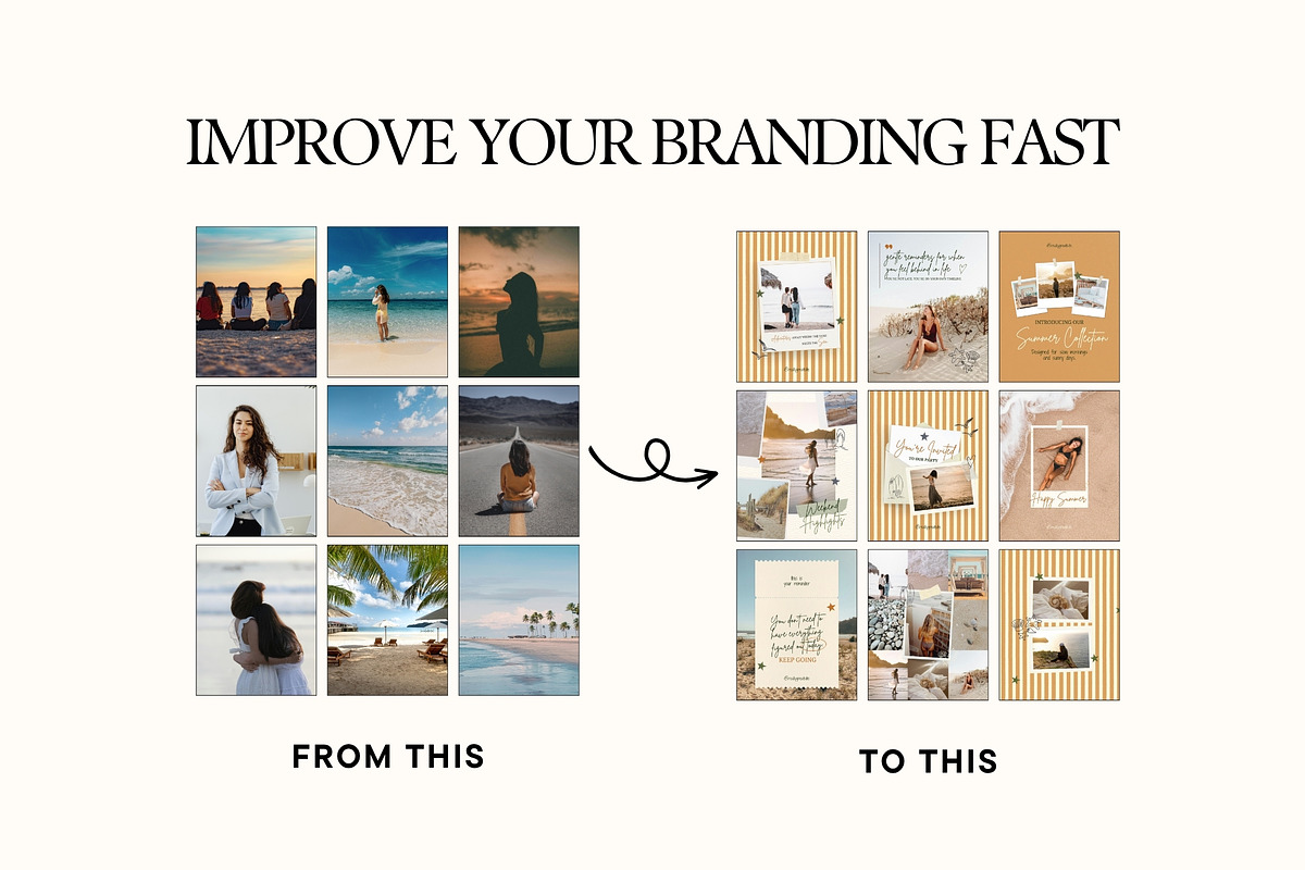 Warm Coastal Scrapbook Instagram, a Social Media Template by Anna Design Studio (Photo 9 of 11)