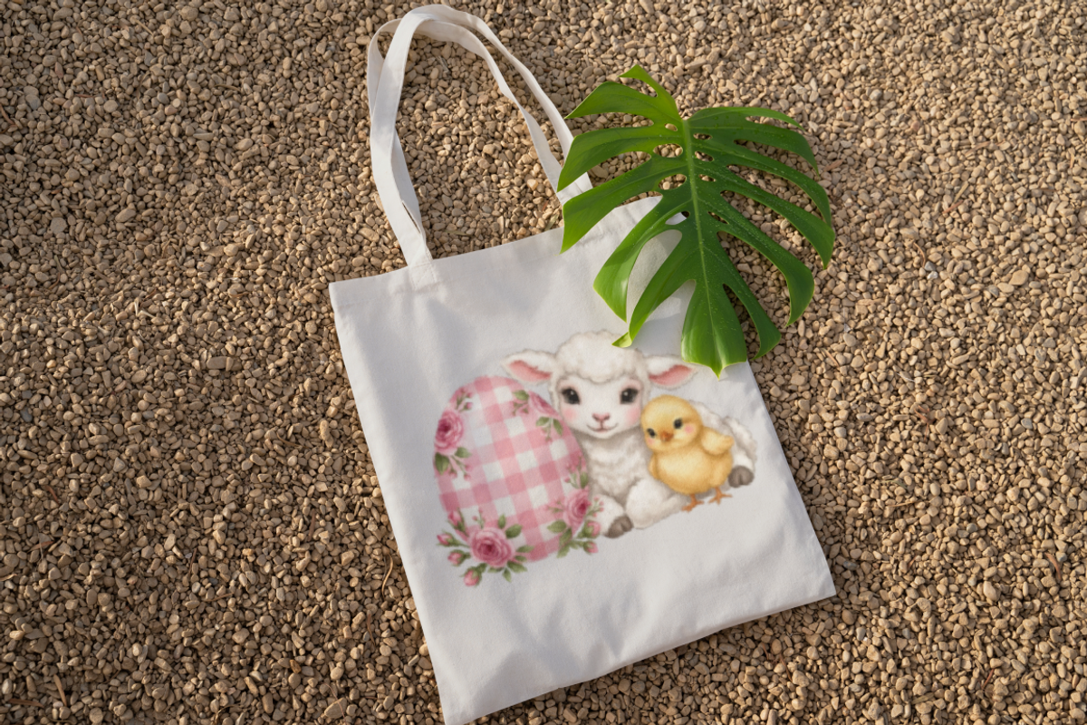 Pink Easter Gingham Ceramic Clipart, an Object Illustration by KennedyStudio (Photo 5 of 5)