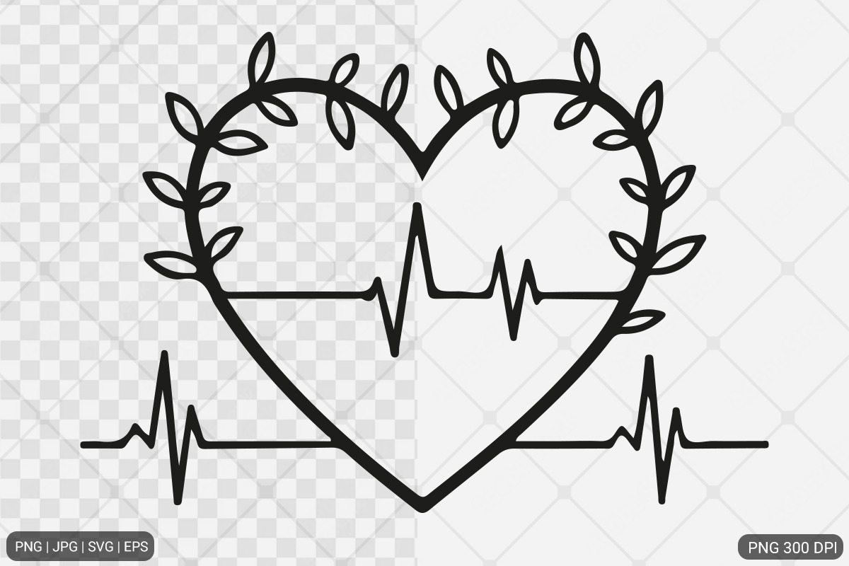 Heartbeat SVG PNG Design Bundle, an Illustration by Actual Pixel (Photo 6 of 12)