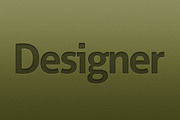 Pressed & Embossed Text Styles, a Layer Style Add-On by Creativenauts (Thumbnail 3 of 5)