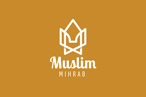 mosque logo vector icon illustration, a Branding & Logo Template by Dyn Studio