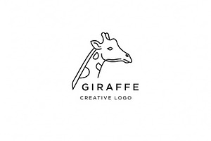 Minimalist Giraffe Logo, a Branding & Logo Template by Logocreative