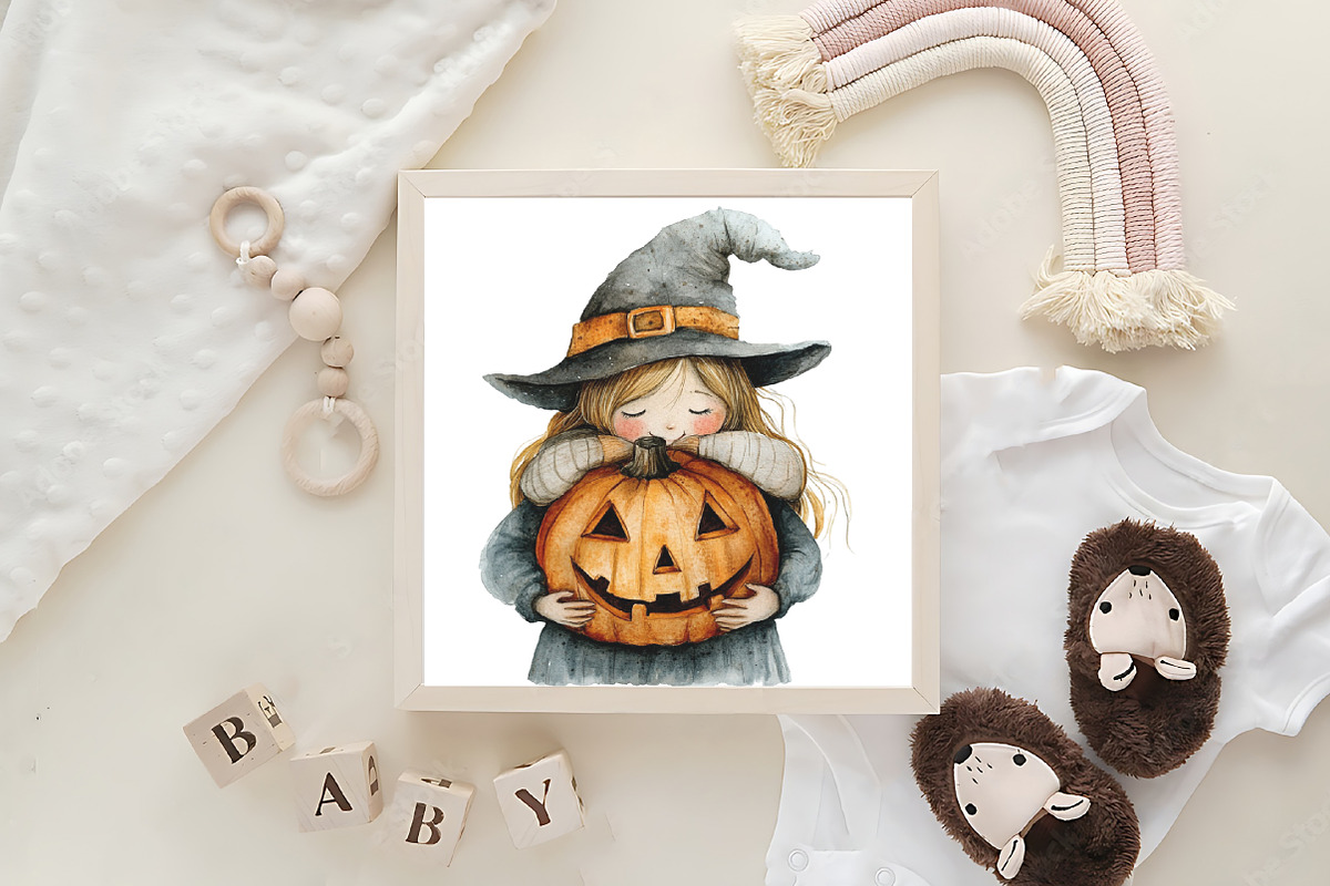 Halloween Scarecrow Girl Clipart, an Illustration by CraftArtStudio (Photo 6 of 6)