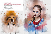 Portrait Watercolor Dropping Action, an Action Add-On by Photoshop Action (Thumbnail 1 of 7)