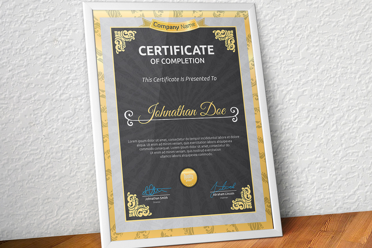 Certificate, a Stationery Template by Curve Design (Photo 2 of 3)