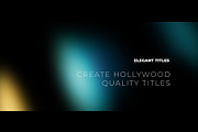 Titles Elegant Cinematic 2 FCPX, a Templates & Theme by Atamotion (Thumbnail 3 of 11)