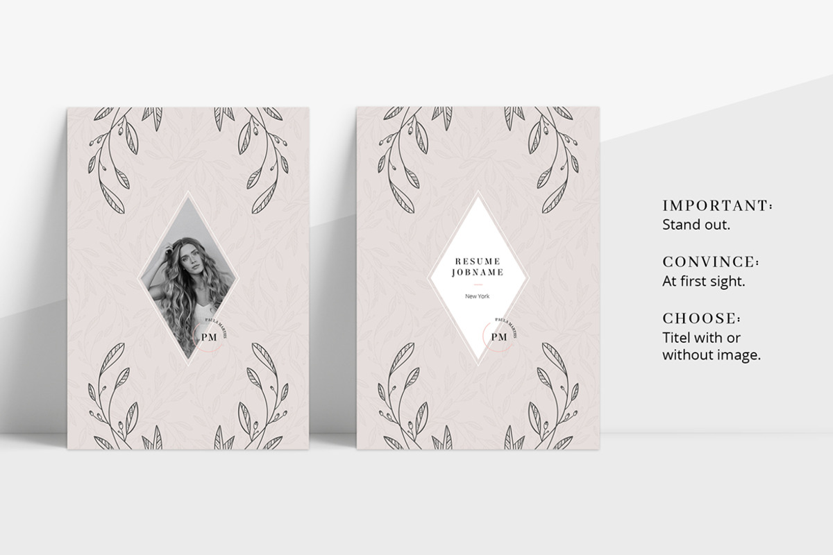 FLORAL Resume/CV + Cover Letter, a Resume Template by AgataCreate (Photo 2 of 10)