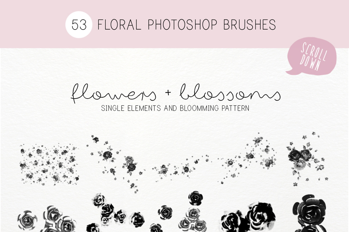 Millefleurs Garden photoshop brushes, a Brush Add-On by Studio-Charlie (Photo 2 of 2)