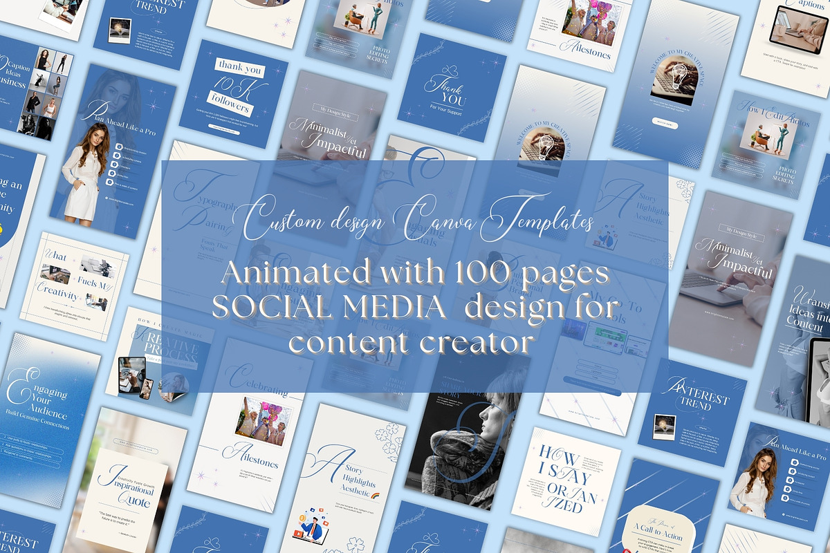 100 Animated Canva Instagram Post, a Social Media Template by TheBrightGrap (Photo 5 of 5)