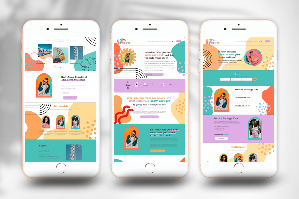 Squarespace 7.1 Theme: Retro, a Landing Page Template by tinathetinybeana (Photo 7 of 8)