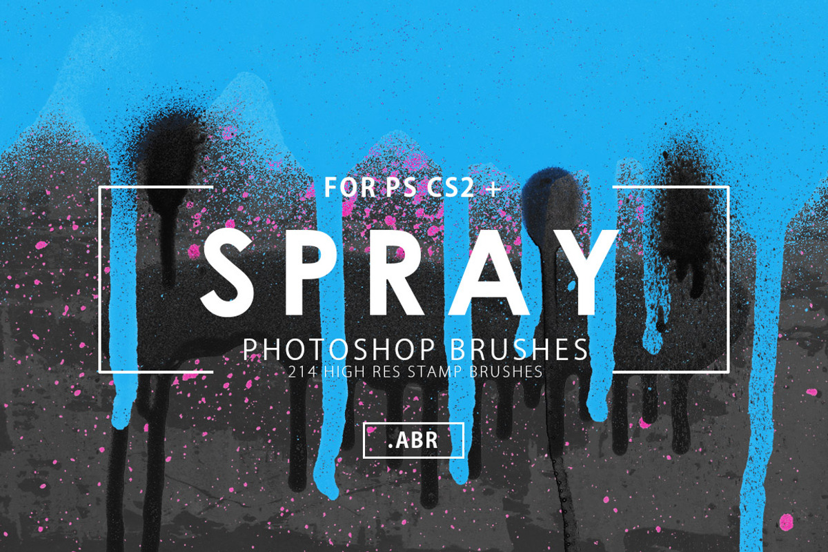 214 Spray Photoshop Brushes, a Brush Add-On by ArtistMef (Photo 1 of 9)