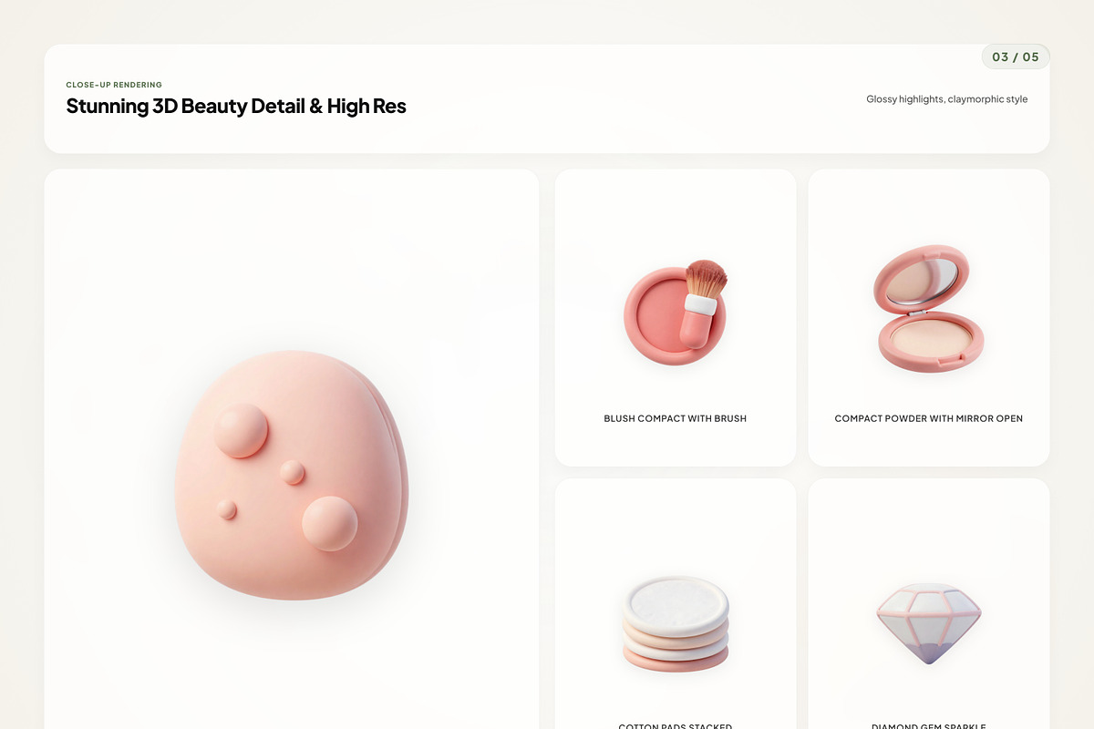 3D Beauty Icons, an Emoji Icon by River Visual (Photo 3 of 5)