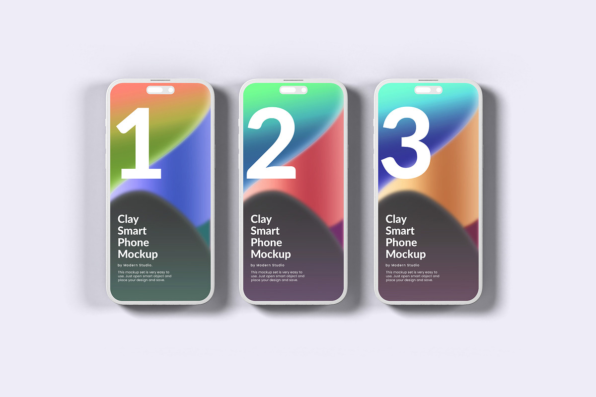 Clay iPhone 14 Pro Mockup - 18 Scene, an iPhone Mockup by Modern Studio (Photo 12 of 22)